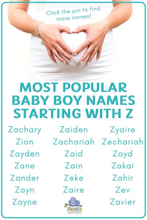 685 Baby Boy Names That Start With Z .